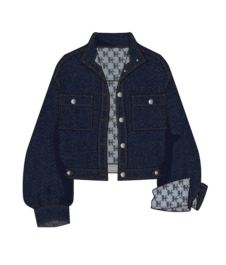 The Houston Texans Monroe Jacket with H logo lining from the Christy Lynn capsule collection licensed by the NFL.